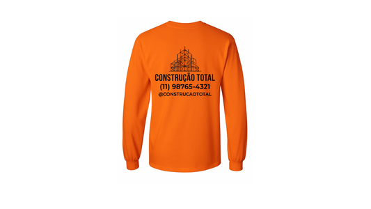 Camiseta personalizada manga larga de algodón